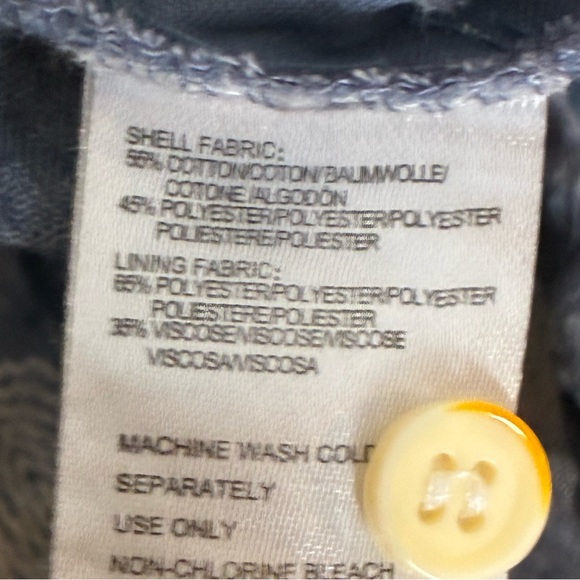 GUC Isabella Sinclair Floral Sleeveless Blue Tunic Top size Medium - Picture 4 of 4